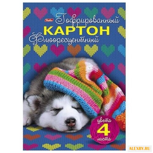 Цветной картон гофрированный