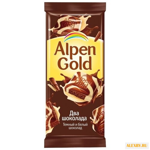 Шоколад Alpen Gold Два шоколада