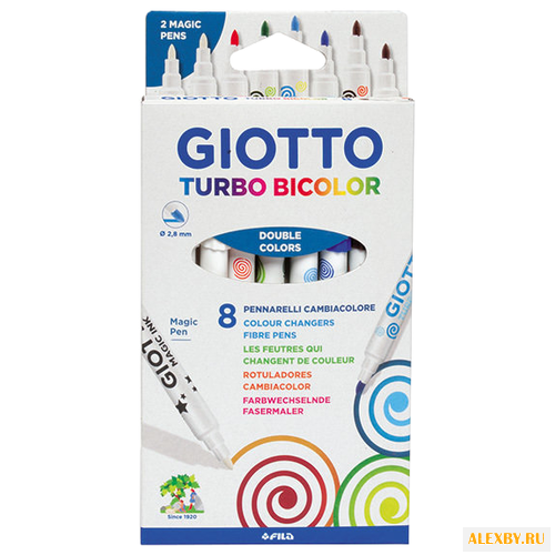 GIOTTO Фломастеры Turbo Bicolor