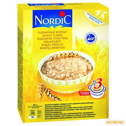 Nordic Хлопья пшеничные 600 г