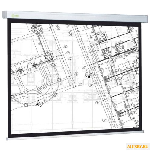 Рулонный матовый белый экран
