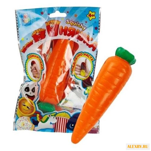 Игрушка-мялка 1 TOY Морковь