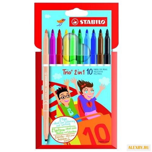 STABILO Фломастеры Trio 10 шт.