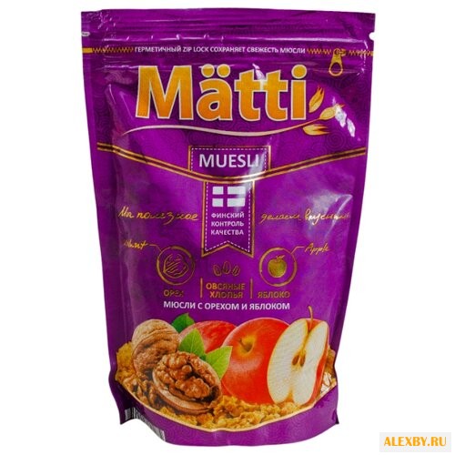 Мюсли Matti хлопья и шарики с