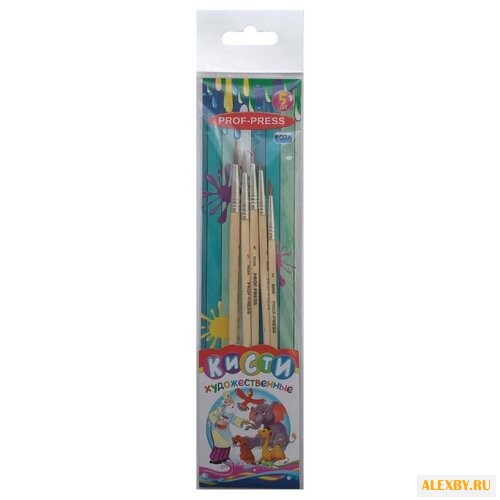 Набор кистей Проф-Пресс коза 5