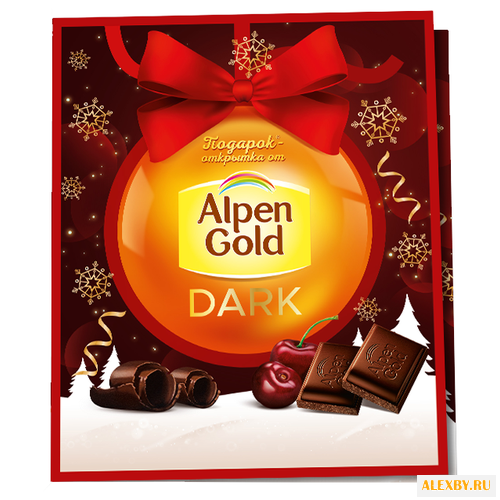 Шоколад Alpen Gold темный +