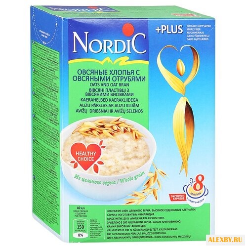 Nordic Хлопья овсяные с