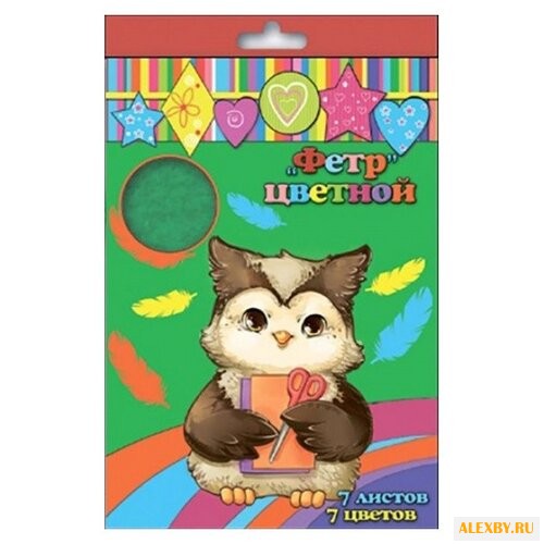 Феникс+ Набор цветного фетра А4