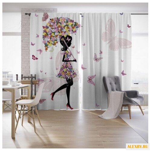 Фотошторы JoyArty Цветочная