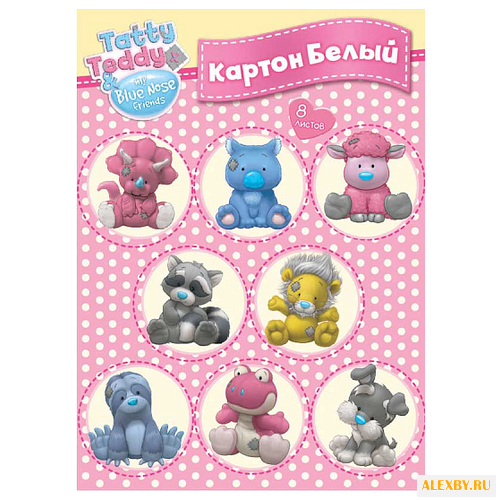 Белый картон Tatty Teddy