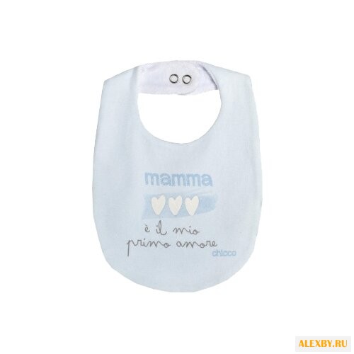 Chicco Нагрудник хлопковый на
