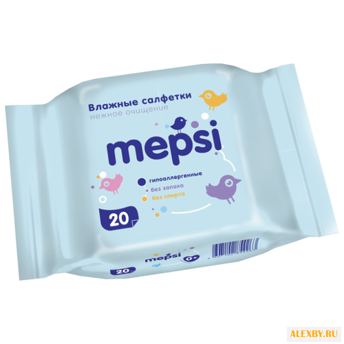 Влажные салфетки Mepsi Нежное