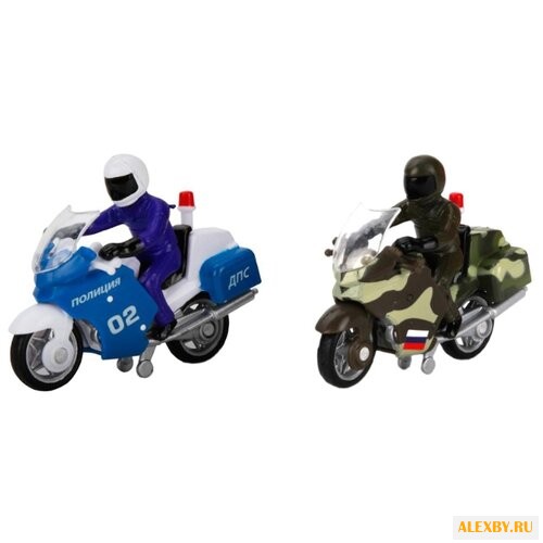 Мотоцикл ТЕХНОПАРК с фигуркой в