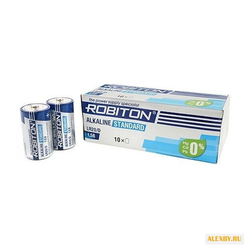 Батарейка D ROBITON LR20 bulk10