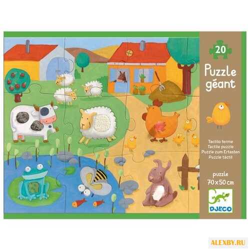 Пазл DJECO Тактильный Ферма