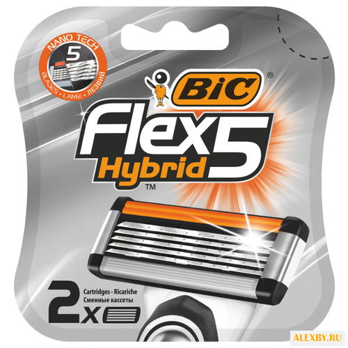 Сменные лезвия Bic Flex 5 Hybrid