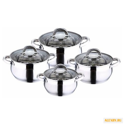 Набор кастрюль Wellberg Avento
