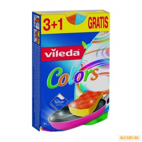 Губка Vileda Пур Колорс 3+1 шт