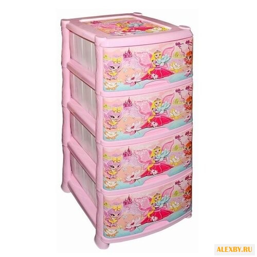 Бельевой комод ВиолетПласт 4