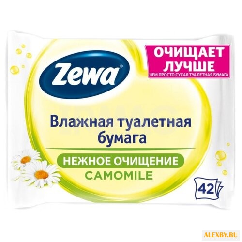 Влажная туалетная бумага Zewa