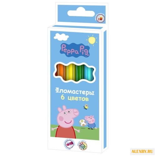 РОСМЭН Фломастеры Свинка Пеппа