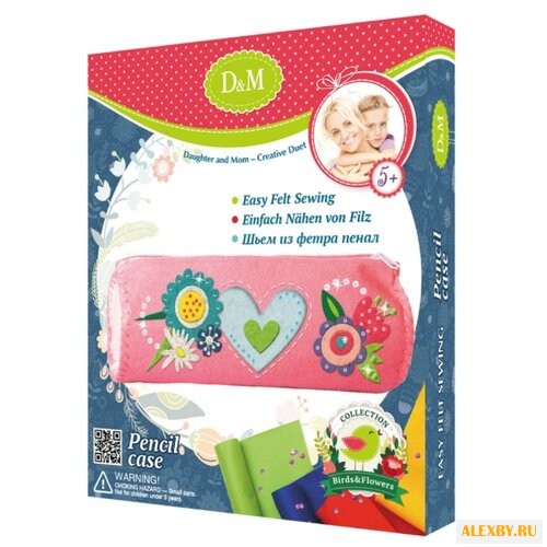 D&M Шьем из фетра пенал Птицы и