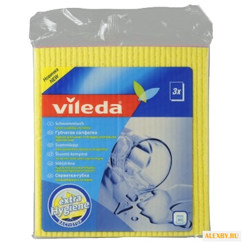 Салфетка Vileda губчатая 3 шт