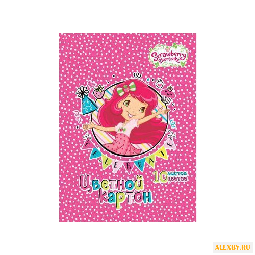 Цветной картон Strawberry