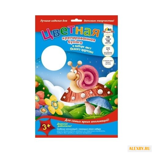 Цветная бумага крепированная