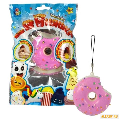 Игрушка-мялка 1 TOY Мини-пончик