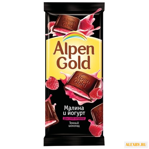 Шоколад Alpen Gold темный с