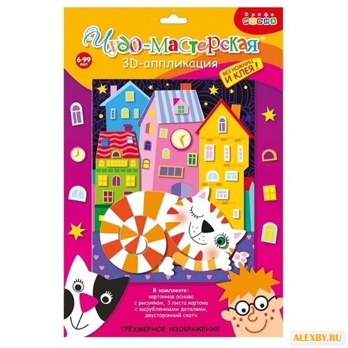 Дрофа-Медиа 3D-аппликация Кот