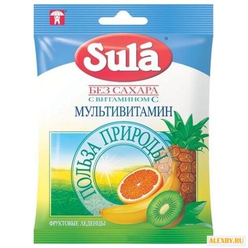 Леденцы Sula Мультивитамин 60 г