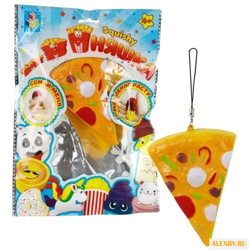 Игрушка-мялка 1 TOY Пицца Т12401