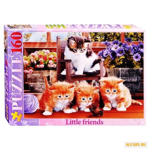 Пазл Hatber Котята с бабочкой