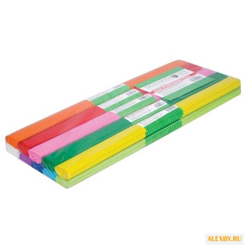 Цветная бумага крепированная