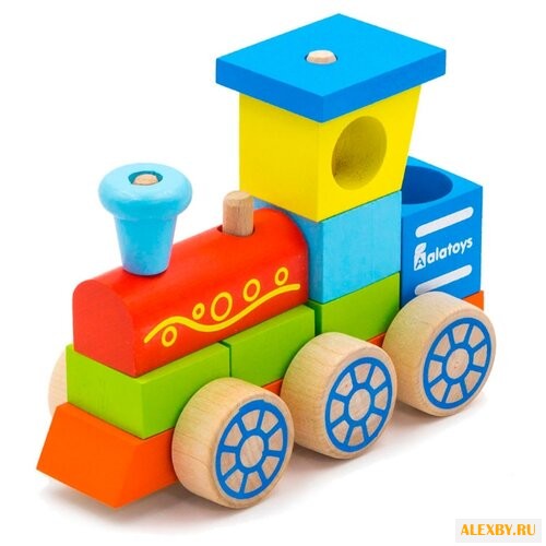 Каталка-игрушка Alatoys Паровоз