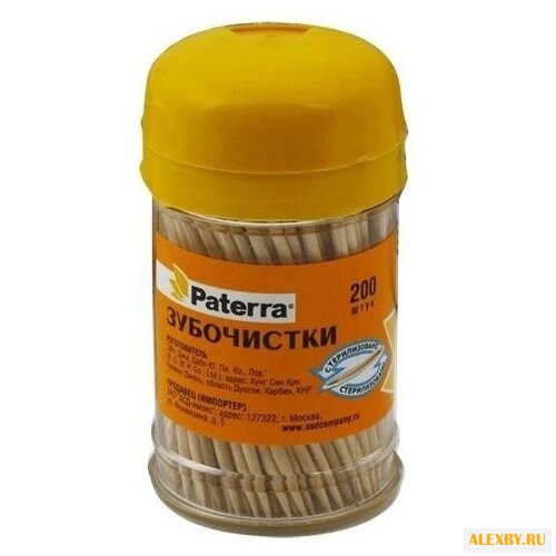 Paterra зубочистки деревянные