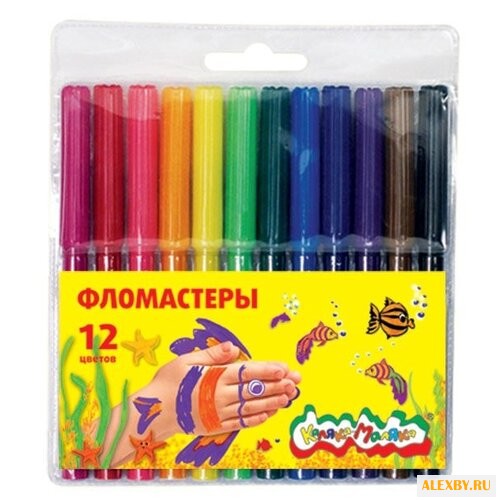 Каляка-Маляка Фломастеры 12 шт.