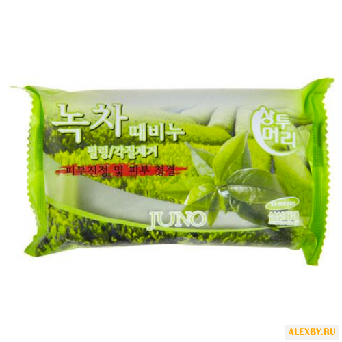 Мыло-скраб Juno с зеленым чаем