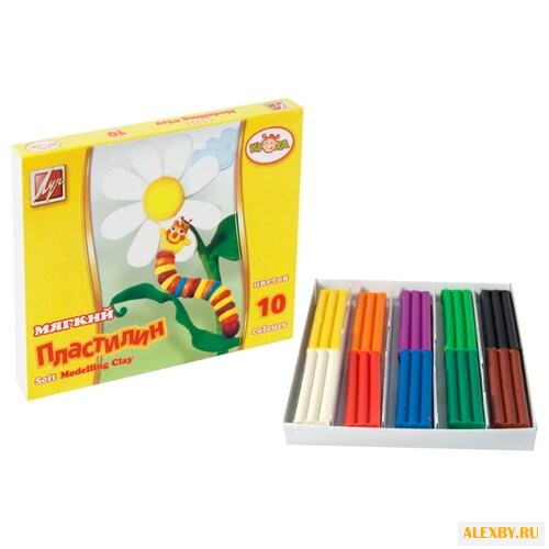 Пластилин Луч Кроха 10 цветов