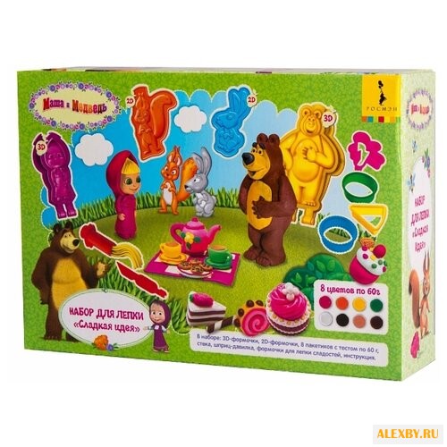 Пластилин РОСМЭН Маша и Медведь