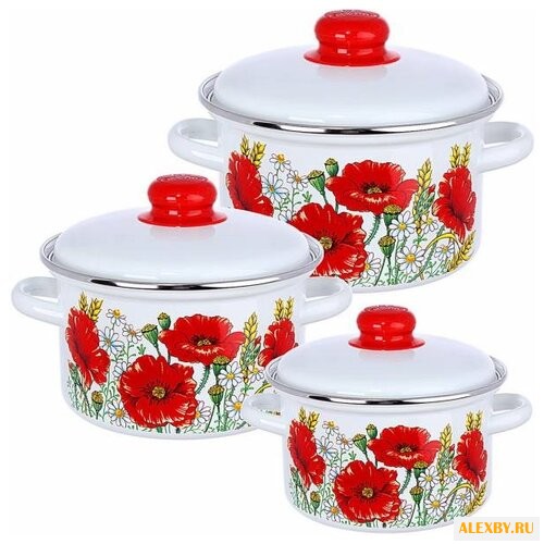 Набор кастрюль Эмаль Уралочка