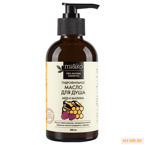 Масло для душа MI&KO Мёд и малина