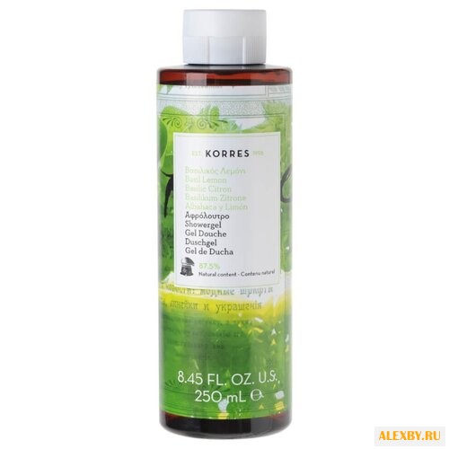 Гель для душа KORRES Basil lemon