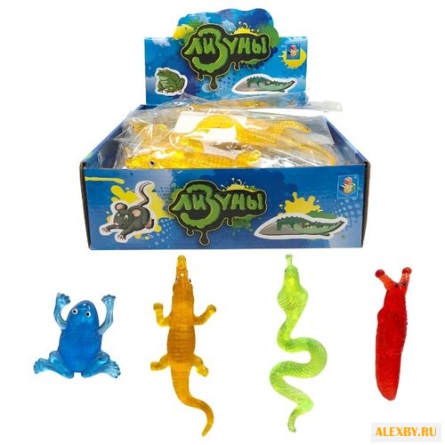 Лизун 1 TOY Змея крокодил жаба