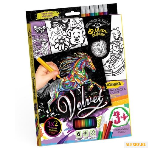 Danko Toys Бархатная раскраска