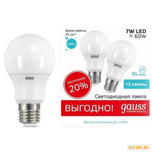 Лампа светодиодная gauss LED