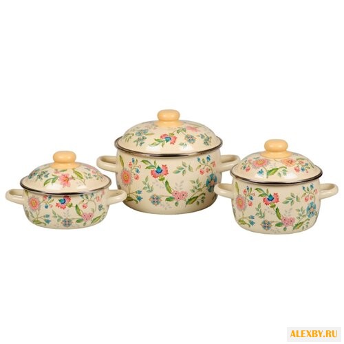 Набор кастрюль СтальЭмаль