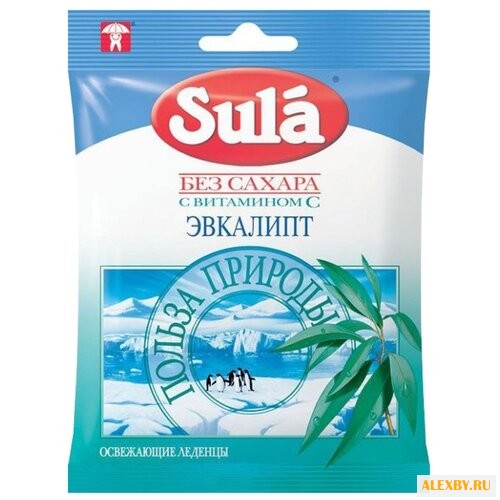 Леденцы Sula Эвкалипт 60 г